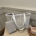 Women's Bags Popular Woolen Bags For Women New Canvas High End Niche Crossbody Bags Fashionable Handbags Bucket Bags_viptrois.com