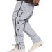 Men's Hip Hop Streetwear Basketball Jogger Pants With Button Detailing - High Waist Casual Sweatpants For Fall & Winter_viptrois.com