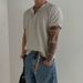 2026 Men's Short Sleeved T-shirt Summer Loose Casual Half Sleeved T-shirt Cotton Comfortable Fabric_viptrois.com
