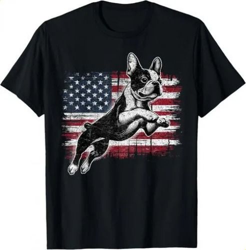 T-shirtt-shirtboston Terrier Dog American Flag 4th 2026 Of July P_viptrois.com