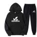 Winter Thickened Hooded Sweatshirt For Men Korean Style Jogger Sports Youth Casual Men's Two-Piece Set_viptrois.com