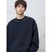 Pulse 380g Heavyweight Crew Neck Sweatshirt For Men, Autumn New Color-Block Rainbow Letter Embroidery Oversized Texture_viptrois.com