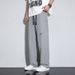 L-10Xl New Plus Size Men's Ice Silk Nylon Fabric High Elastic Summer Versatile Sports Casual Long Pants_viptrois.com