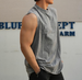 150kg Plus Size Men's Washed Vintage Vest Wax-Dyed Sleeveless Loose Fit Sports Casual T-Shirt Trend_viptrois.com
