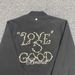 American Style Embroidered Pearl Black Jacket For Men Women, Spring And Autumn Trendy Versatile Baseball Jacket, Stylish_viptrois.com