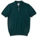 Men's Clothing Mulberry Silk Men's High End Italian Polo Shirt Men's Short Sleeved American Retro Lapel Knitted Ribbed T Shirt_viptrois.com