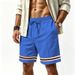 Men's Summer Loose Fit Waffle Shorts Color Block Woven Sporty Casual Training Five Point_viptrois.com