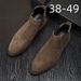 Derby Martin Boots Men's High Top Leather Shoes Motorcycle Boots Breathable Height Boots Middle Help Boys Head Boots_viptrois.com
