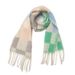 Unisex Autumn and winter loop yarn flow suplaid scarf_viptrois.com