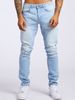 Loom Cross-Border European And American Sale New Men's Jeans Ins Trend Slim Fit Denim Trousers_viptrois.com