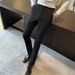 Men's Slim-Fit Dress Pants For Fall & Winter, Wrinkle-Free, Stretch Polyester, Business Casual, Straight-Leg, Office Wear, Dark Tones_viptrois.com