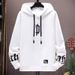 Men's Clothing Brand Hooded Sweatshirt Men's Autumn Loose Letter Print Design Tops Retro High Street Handsome_viptrois.com