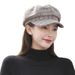 Internet Celebrity Autumn Winter New Octagonal British Plaid Painter Korean Version Simple Fashion Beret Hat For Women_viptrois.com