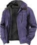 Men's Hooded Fleece Jacket – Casual Winter Coat With Zipper Pockets (S-5XL, Polyester Shell, Classic Solid Colors)_viptrois.com