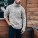 Loom 2023 Foreign Trade Cross-Border Autumn Winter Diamond Twist Thick New Yarn Knitted Sweater European American Style Men's_viptrois.com