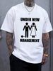 Under New Management Marriage T-Shirt S-2XL Top For Everyday Wear Graphic Stretched Comfortable Slightly Unisex Soft Fashion Breathable_viptrois.com