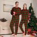 Plaid Christmas family suit printed homewear pajamas set_viptrois.com