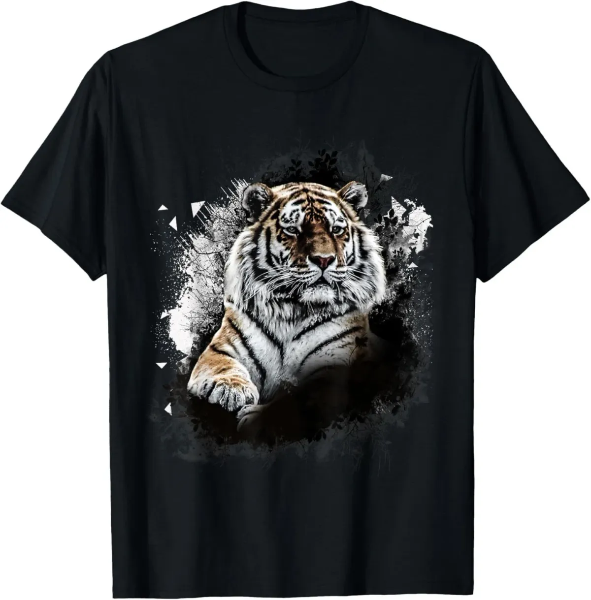 Realistic Awesome Tiger Animal Lovers Gift T-Shirt Mens Womens Tees Top_viptrois.com