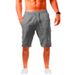 Men's Hip Hop Sports Shorts Breathable Cotton And Linen Trendy Solid Color Casual Thin Bottoms_viptrois.com