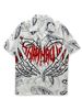 Men's Floral Loose Short Sleeved Shirt 2025 Summer Digital Printing Retro Style One Piece Foreign Trade Cross Border Clothing_viptrois.com