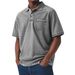 Men's Clothing Digital Printing Button Shirt Short Sleeved T Shirt_viptrois.com