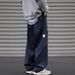 Japanese Functional Splicing Casual Pants Men's Spring And Autumn Loose Straight Basic Cityboy Wide-leg Tooling Trousers Men_viptrois.com