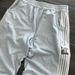 Men's Clothing Sports Pants Pure Cotton Heavy Loose Wide Leg Trousers Side Striped Sweatpants Drop Feel Straight Pants_viptrois.com