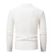 Men's Clothing Classic Solid Color Mock Neck Knit Slim Fit Casual Pullover, Soft Acrylic Blend Fabric, Breathable & Comfortable, Versatile Layering_viptrois.com