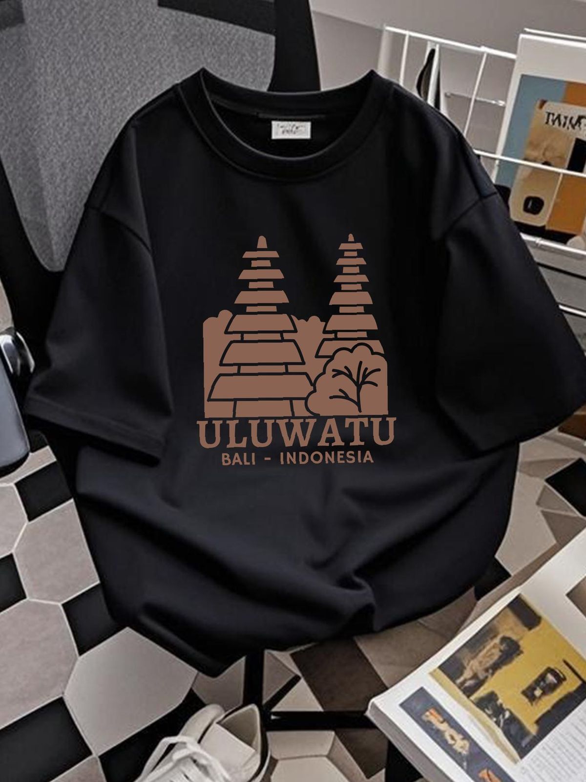 Uluwatu T Shirt Bali Indonesia Souvenir Balinese For Surfer Indonesian Surf And Temples Soft Designer Clothes Fashion Stylish Casual Comfortable_viptrois.com