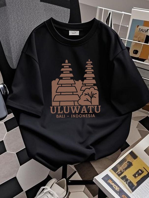 Uluwatu T Shirt Bali Indonesia Souvenir Balinese For Surfer Indonesian Surf And Temples Soft Designer Clothes Fashion Stylish Casual Comfortable_viptrois.com