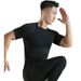 Men's Clothing Running Quick Drying Men's Quick-Dry Running T-Shirt - Breathable Stretch Short Sleeve Workout Top For Gym & Sports_viptrois.com