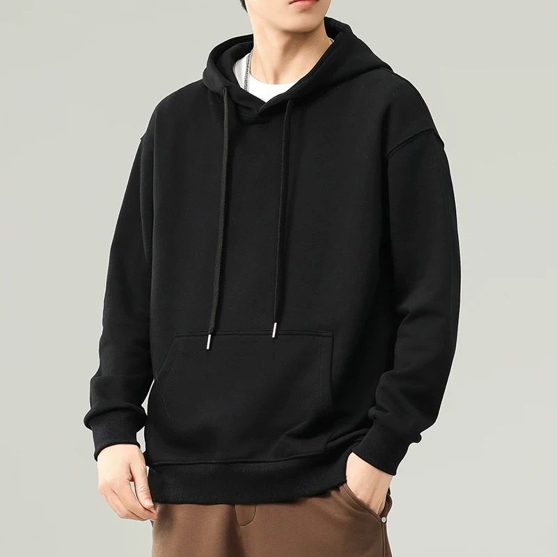 Manufacturer Wholesale 2025 New Spring And Autumn Chinese Cotton Sweatshirt, Loose Casual Solid Color Hooded Versatile_viptrois.com
