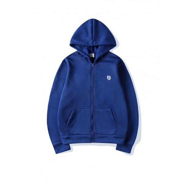 Men's Clothing Unisex Y2K Print Zip-Up Hoodie - Retro Streetwear Couple Matching Set, Oversized Fleece-Lined Sweatshirt_viptrois.com