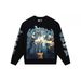 Trendy Brand Skull Print Heavy Cotton Unisex High Street Crew Neck Long Sleeve Sweatshirt_viptrois.com