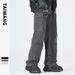 Men's Clothing Thai King Men's Wear 2024 Retro Paratrooper Pants Autumn and Winter Garment Dyeing Workwear Loose Multi Pocket Pants Men's Trousers_viptrois.com