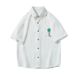 Men's Clothing Cityboy Shirt Short Sleeve Summer Five Point Half Sleeve High End Sense Of Handsome Shirt_viptrois.com