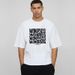 Square Short-sleeved Men's Fitness T-shirt 240g Bottoming Shirt Boxy Fit Short Shoulder Sleeves Loose Plus Size_viptrois.com