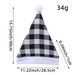 Christmas items Decorative props Festive dress hat gingham Christmas hat_viptrois.com