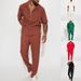 Men's Clothing New Hot Selling Casual Men's Suits Loose Lapel Short Sleeved Trousers Trendy Men's Suits_viptrois.com