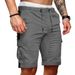 Men's Clothing Workwear Shorts Autumn Splicing Solid Color Leisure Sports Loose Straight Pants_viptrois.com