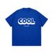 American Small Neckline High Street Printed Men's Cotton Versatile Top Summer New Oversize Front Shoulder Loose Short Sleeves_viptrois.com