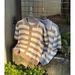 Hollow Knitted Jacquard Striped Contrast Color Short Sleeved Shirt Men's Summer Loose Casual Retro Jacket_viptrois.com