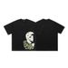 Spring And Autumn New American Street Style Skull Anime Cartoon Loose Men's T-Shirt_viptrois.com
