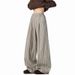 2026 New Old Money Style Striped Trousers Men's Trendy Brand Loose Wide-leg Drape Fishbone Line Splicing Casual Pants_viptrois.com