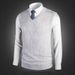 Men's Wool Blend V-Neck Sleeveless Sweater Vest - Casual Solid Color Pullover For Autumn, Slim Fit, Lightweight & Breathable_viptrois.com