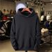 2024 New Solid Color Pullover Hoodie Autumn Winter Fleece Lined Hooded Men's Trendy Blank Sweatshirt_viptrois.com
