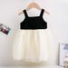 Baby clothes girls summer dress 2023 new children's dresses summer baby sleeveless splicing halter princess skirt_viptrois.com