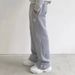 Men's Loose Fit Straight Leg Sweatpants With Zippered Hem - Comfortable Casual Joggers For Everyday Wear_viptrois.com