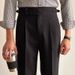 Men's Clothing Light Apricot Straight Naples High Waist Trousers Summer High Quality High Value Waffle Check Double Pleat Casual Trousers Men_viptrois.com
