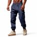 Men's Clothing Men's Casual Pants Spring And Autumn Style Wide Tube Outdoor Sports Workwear Cuff Pants Men_viptrois.com
